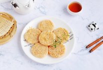 红薯芝麻煎饼的做法
