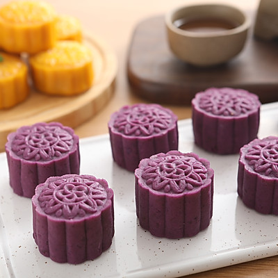 紫薯奶油月饼南瓜豆沙