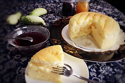 无油酸奶蛋糕~仿轻乳酪的戚风蛋糕#烘焙梦想家(华东)