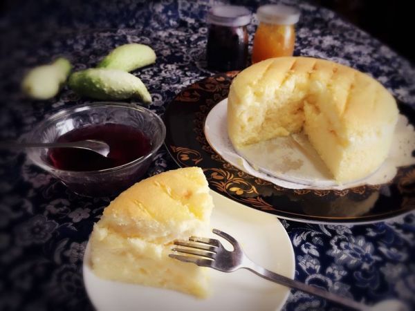 无油酸奶蛋糕~仿轻乳酪的戚风蛋糕#烘焙梦想家(华东)