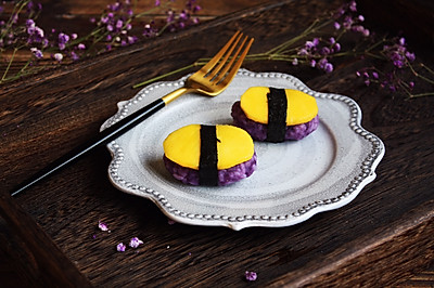 紫薯芒果奶香饭团
