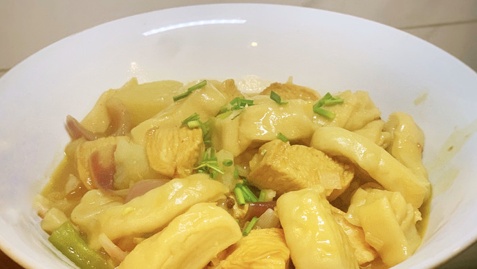 甘肃地方小吃-鸡肉垫卷子