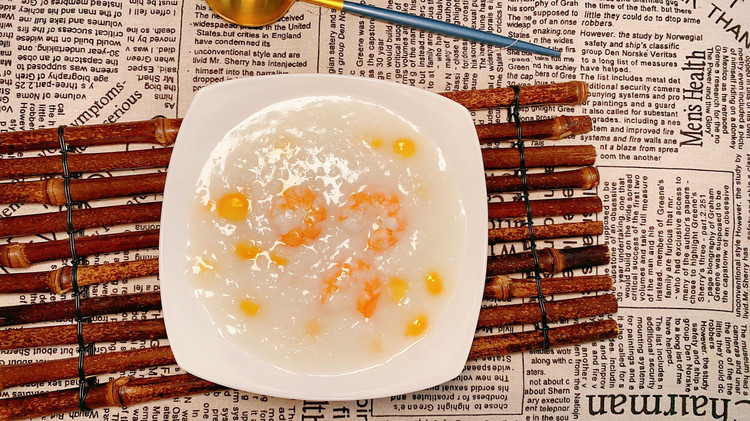 鲜虾玉米粥、鲜香美味又补钙的做法