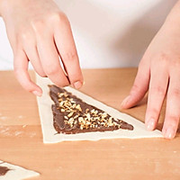 #一道菜表白豆果美食#超级好吃超级简单的巧克力牛角包的做法图解3