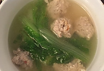 小白菜小肉丸汤的做法