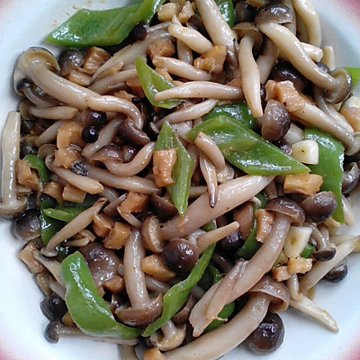 蟹味菇炒干贝
