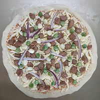 黑胡椒肉丁披萨(自制披萨饼底)的做法图解13