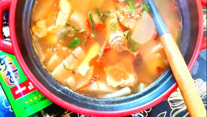 酸萝卜老鸭汤+鸭肉蘸水