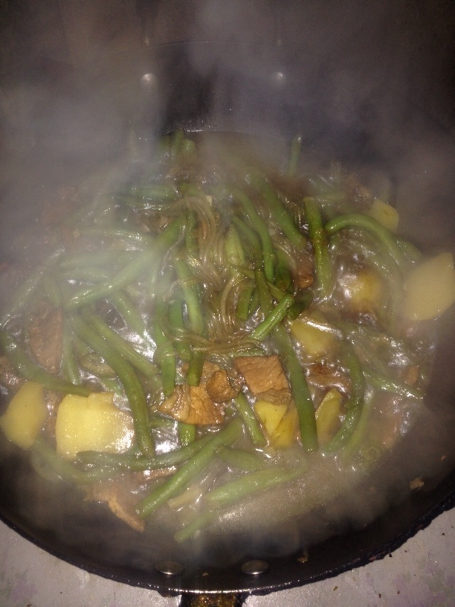 家常炖豆角