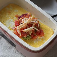 饭盒版：鸡蛋牛油果能量卷+燕麦粥的做法图解5