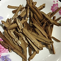 蒜苔炒香干的做法图解2