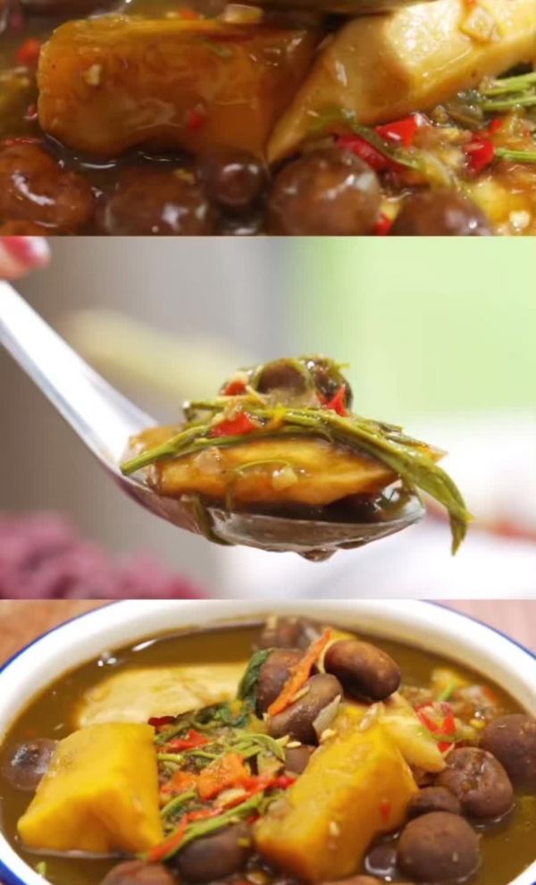 泰国美食蘑菇时蔬汤