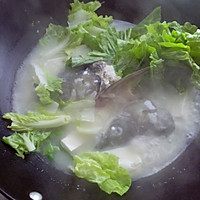 鱼头豆腐青菜汤的做法图解8