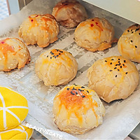 手抓饼竟然还能做月饼？嘿，真香！的做法图解7