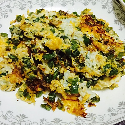 四季豆煎蛋