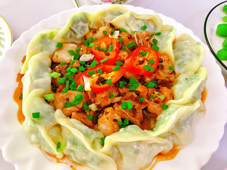 豉汁排骨蒸韭菜饺的做法