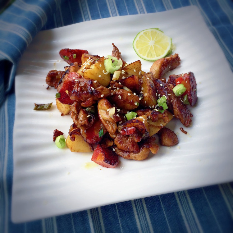 土豆鸡腿肉烧-午时午食食肉食的做法