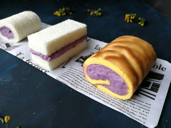 虎皮紫芋卷