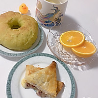 酥皮红豆芝士三角包的做法图解5
