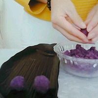 南瓜紫薯球的做法图解6