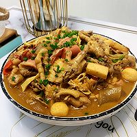 猪皮鸡爪鸡翅煲的做法图解8