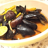 冬阴淡菜（Mussels）汤的做法图解12