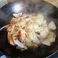 白菜炒虾的做法图解7
