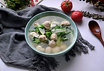 青菜肉丸汤#相聚组个局#的做法