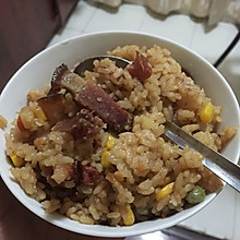 腊肉腊肠煲仔饭～电饭煲