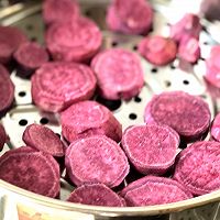 红丝绒紫薯泥麻薯肉松软欧的做法图解6