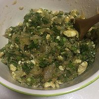 韭菜鸡蛋鱼肉水饺的做法图解5