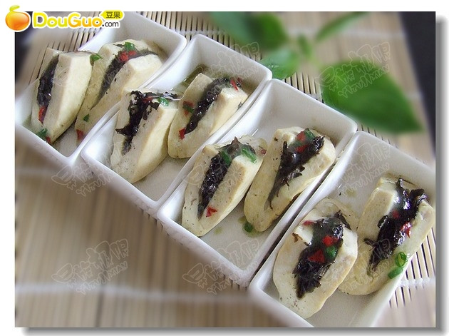潮汕美食——榄菜蒸豆腐的做法