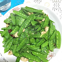 荷兰豆小炒肉的做法图解2