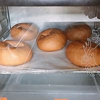 咖啡巧克力胖肚脐面包|手揉的做法图解21