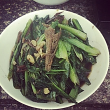 豆豉鲮鱼炒油麦菜