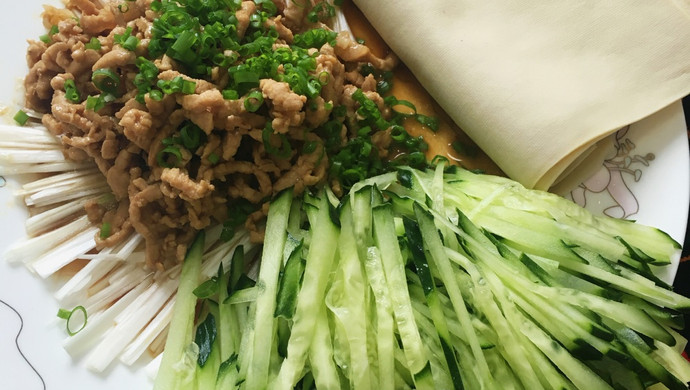 豆皮肉丝卷