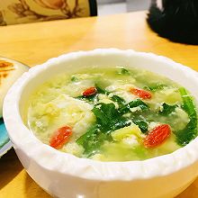 #鸡汁入家宴 感恩正当“食”#野菜鸡蛋汤