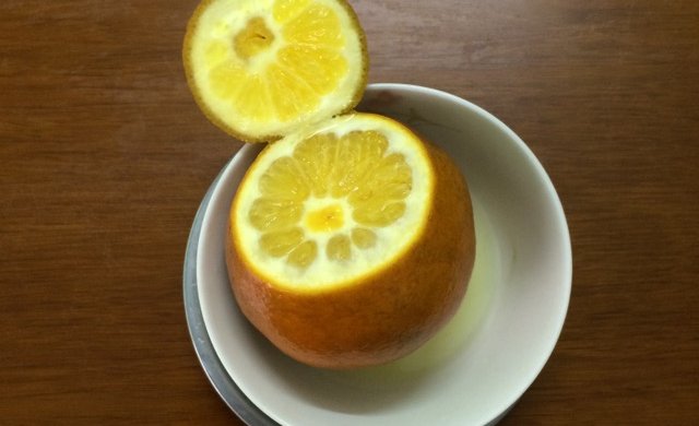 盐蒸橙子