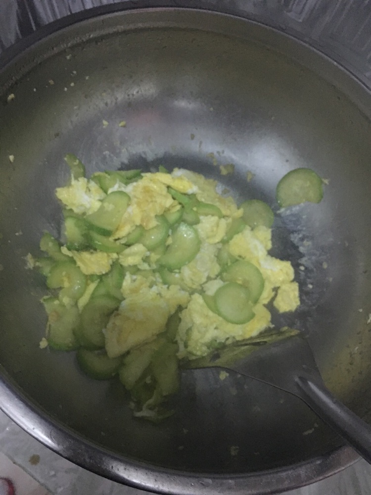 角瓜炒蛋的做法图解3