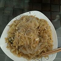 酸菜炒粉～春饼配菜的做法图解5