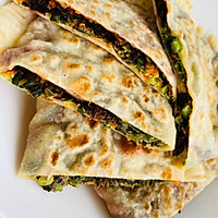 #李锦记X豆果 夏日轻食美味榜#苋菜鸡蛋馅饼的做法图解11