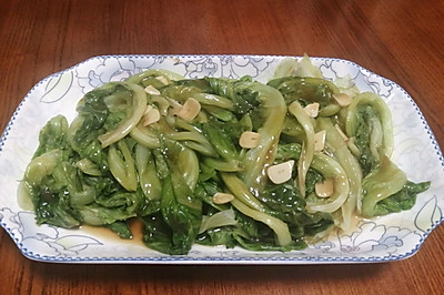 老广州蒜蓉蚝油生菜