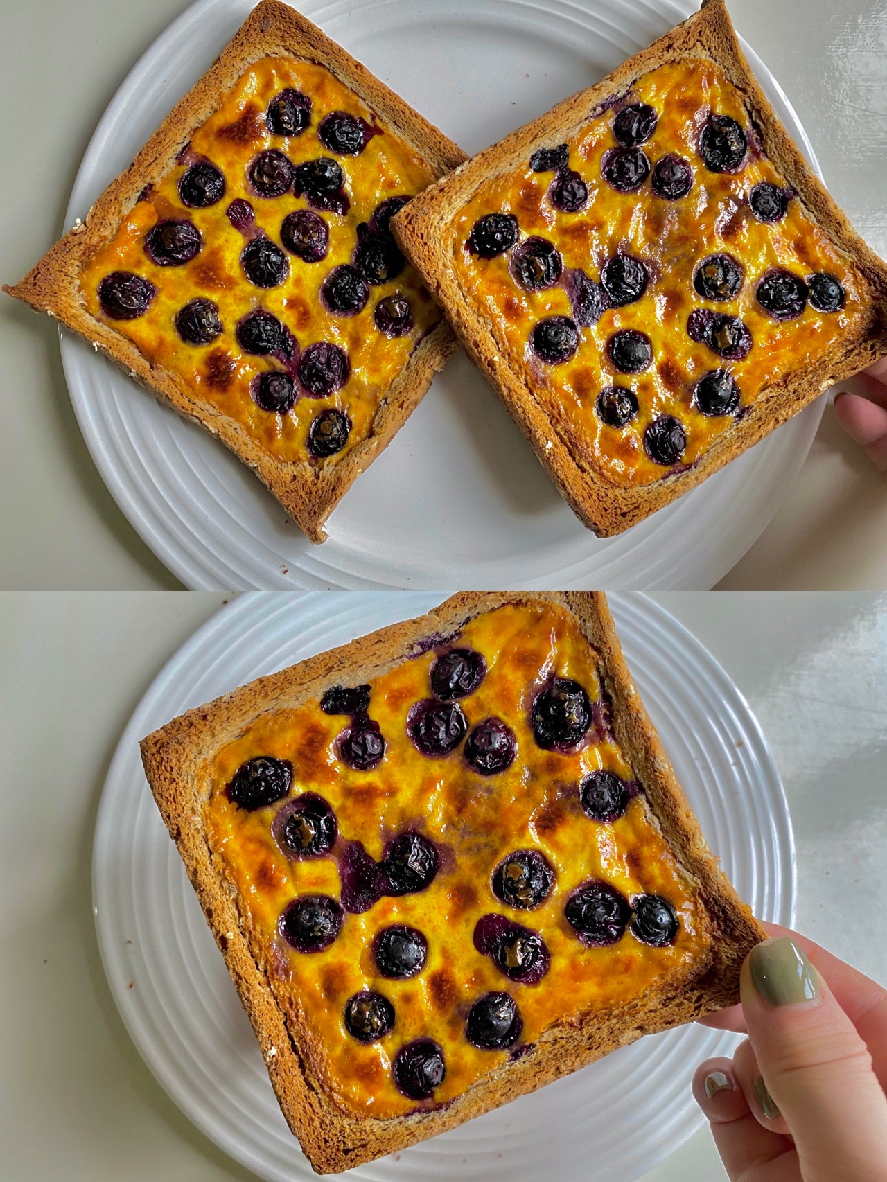 Butter . Flour & Me 爱的心灵之约: 蓝莓迷你吐司 (Blueberry Mini Toast)
