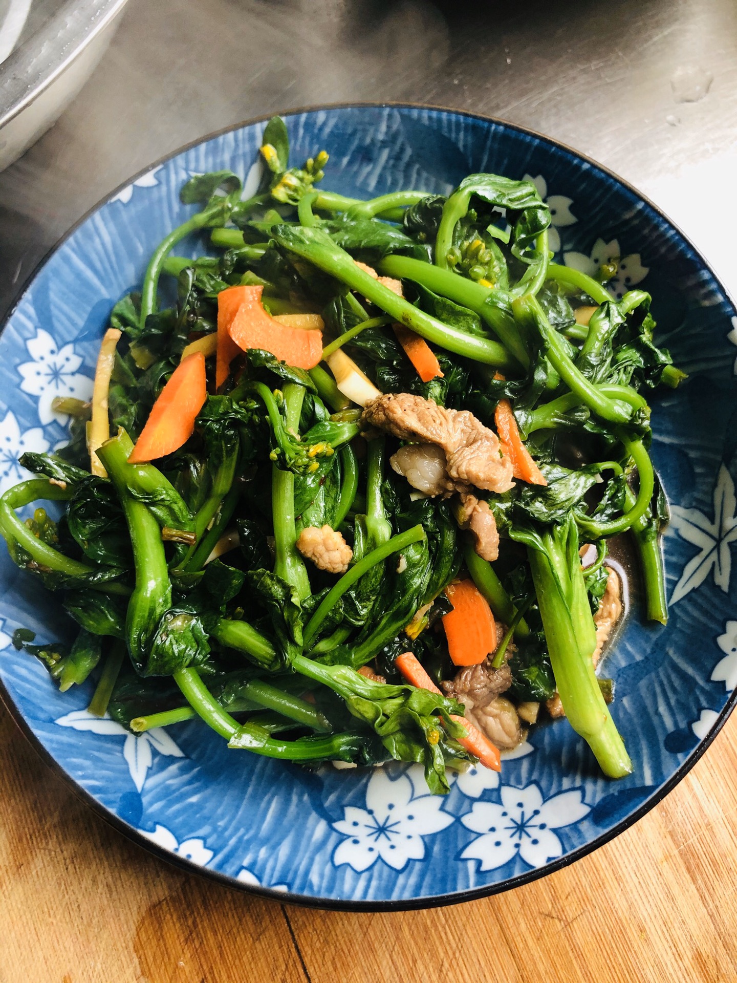 Stir fried vegetable moss