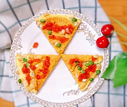 假装是块披萨的馒头蛋饼：宝宝辅食营养食谱菜谱的做法