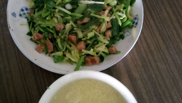 豆角炒西葫芦