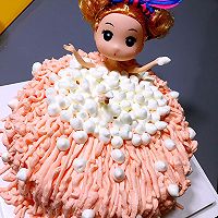 【芭比泡泡浴】生日蛋糕的做法图解4