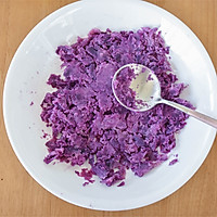 #美食视频挑战赛# 紫薯夹心米饼的做法图解4