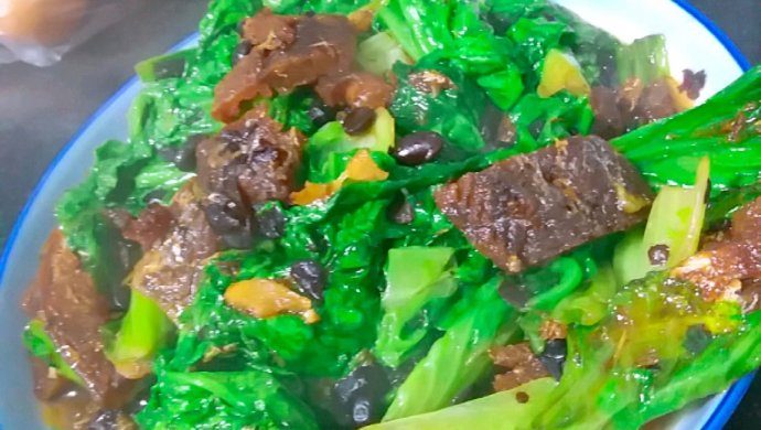 豆豉鲮鱼生菜