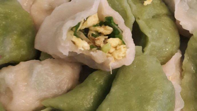 水晶冰菜三鲜饺子